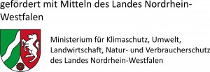 Gefördert mit Mitteln des Landes Nordrhein-Westfalen: Ministerium für Klimaschutz, Umwelt, Landwirtschaft, Natur- und Verbraucherschutz des Landes Nordrhein-Westfalen