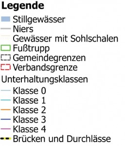 Legende Unterhaltungsplan