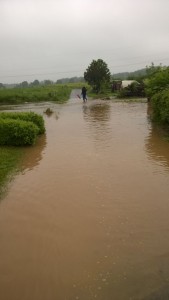 Hochwasser nach Starkregenereignis